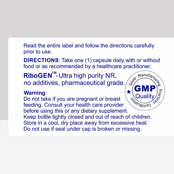 NR 30J ENTERIC (100%  RiboGEN™) - Ultra-Purity Pharmaceutical Grade nicotinamide riboside - 300mg